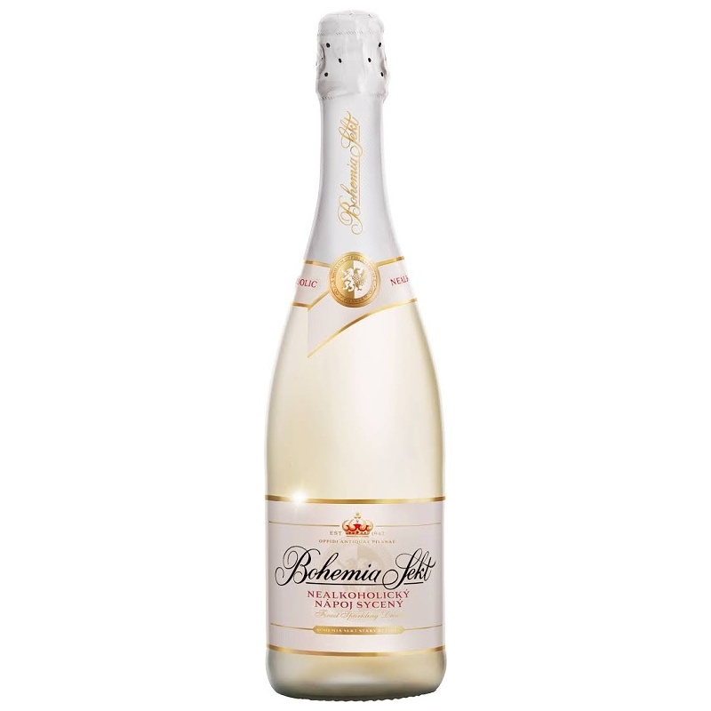 BOHEMIA SEKT NEALKOHOLICKÝ NÁPOJ SYCENÝ 0.75L