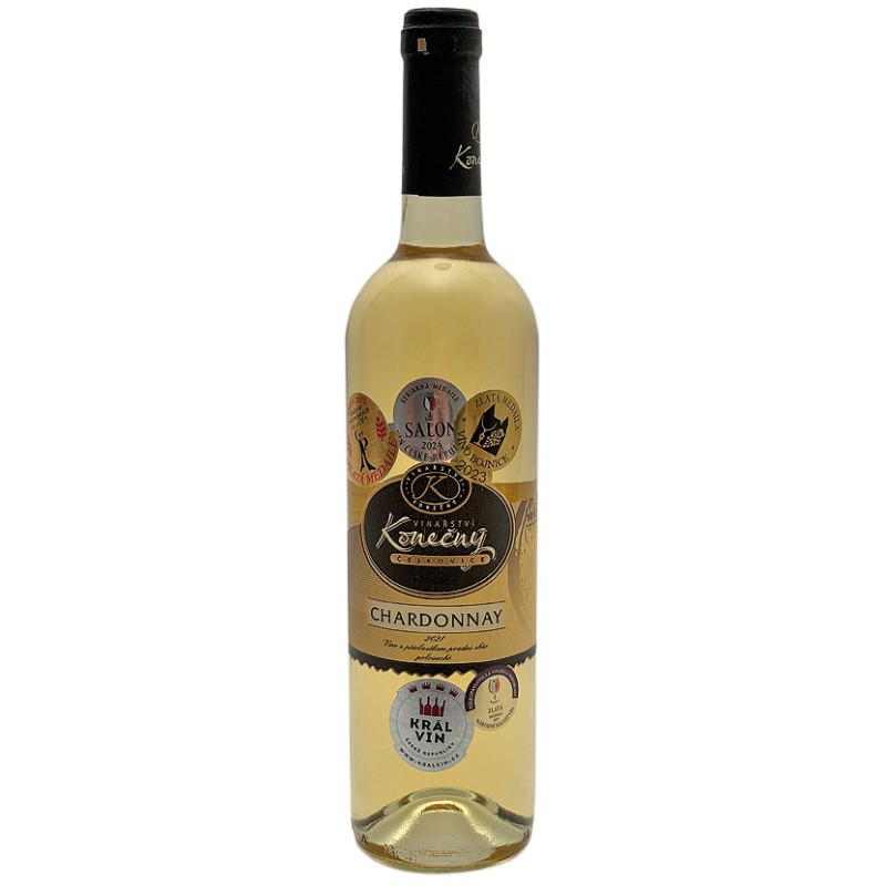 CHARDONNAY POZDNÍ SBĚR 2022 SUCHÉ 0.75L KONEČNÝ