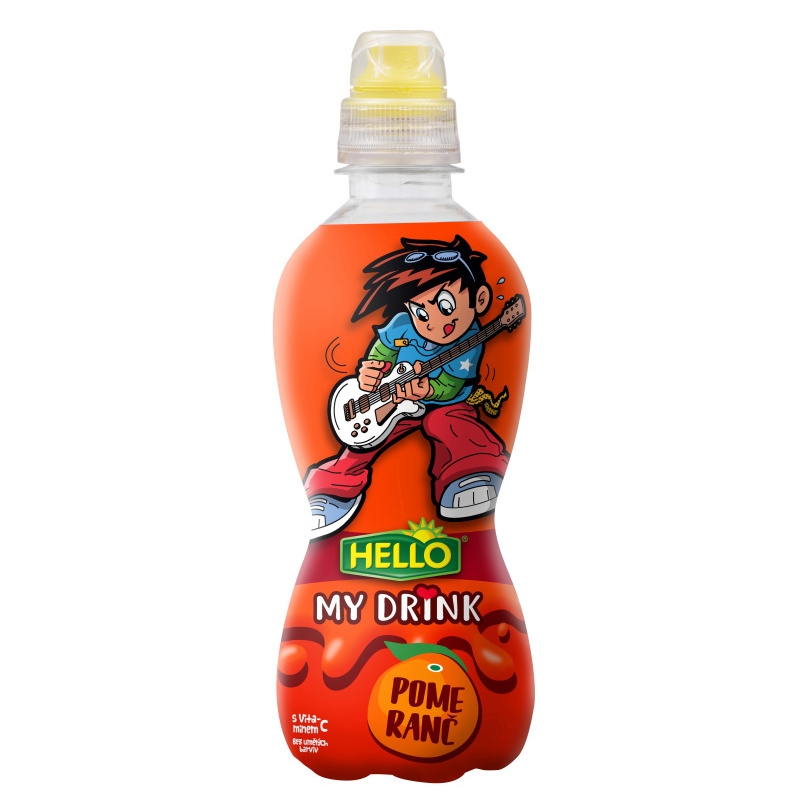 HELLO MY DRINK S PŘÍCHUTÍ POMERANČ 0.33L