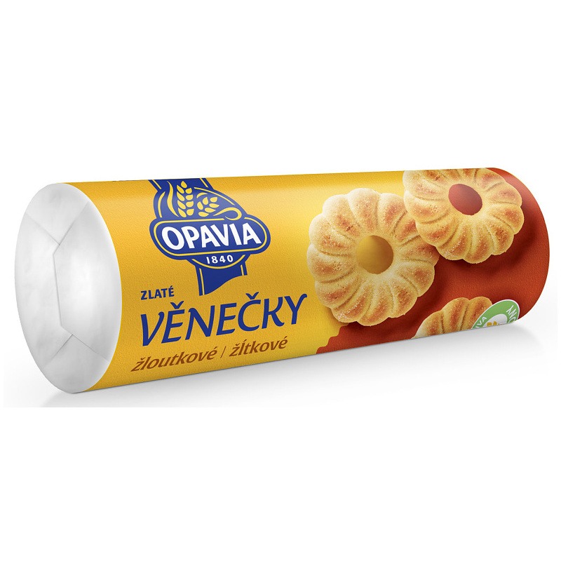 VĚNEČKY OPAVIA ŽLOUTKOVÉ 150G