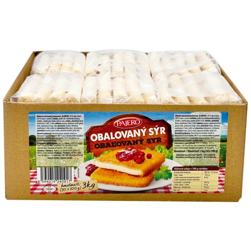 SÝR OBALOVANÝ MRAŽENÝ PAJERO 100G