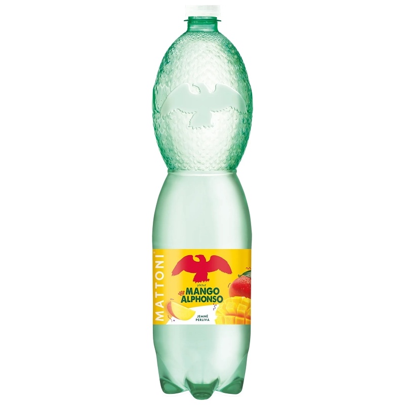 MATTONI S PŘÍCHUTÍ MANGO ALPHONSO JEMNĚ PERLIVÁ 1.5L