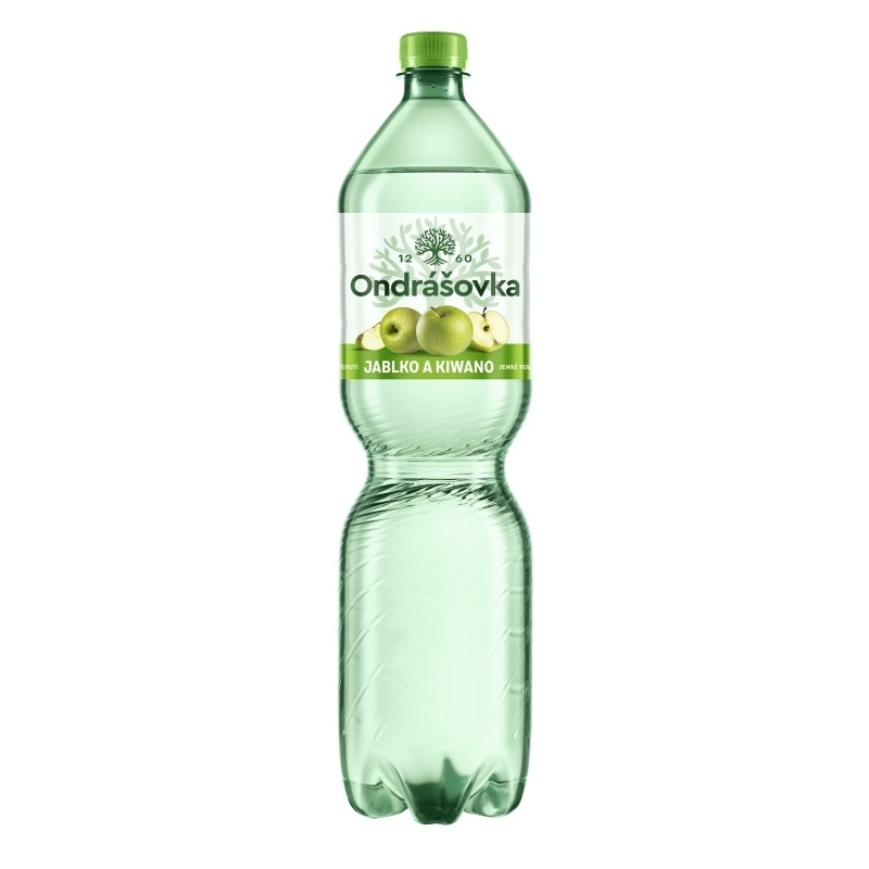 ONDRÁŠOVKA S PŘÍCHUTÍ JABLKO A KIWANO JEMNĚ PERLIVÁ 1.5L