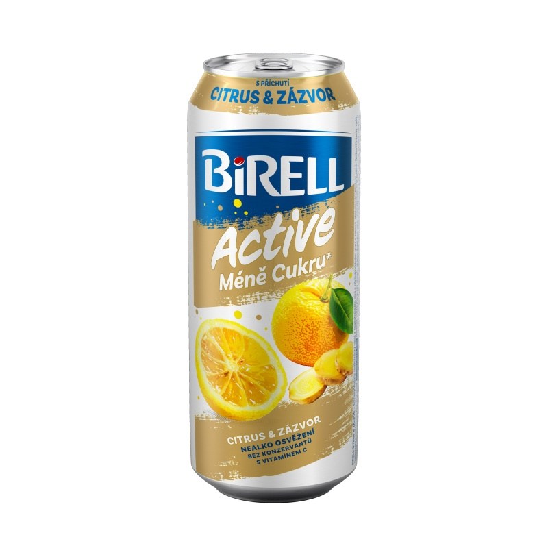 BIRELL PLECH ACTIVE CITRUS & ZÁZVOR 0.5L