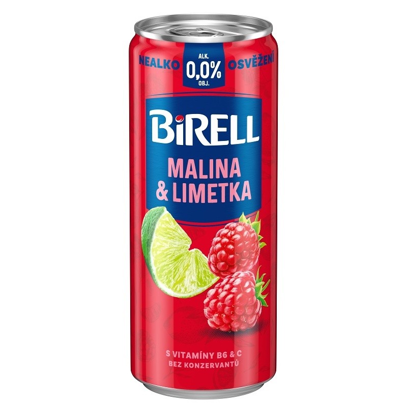 BIRELL PLECH MALINA&LIMETKA 0.33L