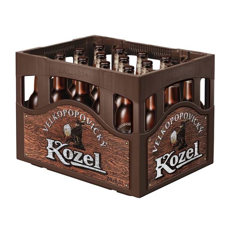 VELKOPOPOVICKÝ KOZEL 10% ČERNÝ 0.5L