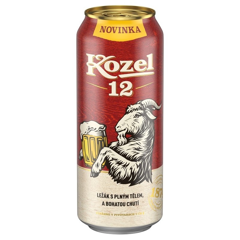 VELKOPOPOVICKÝ KOZEL PLECH 12% 0.5L
