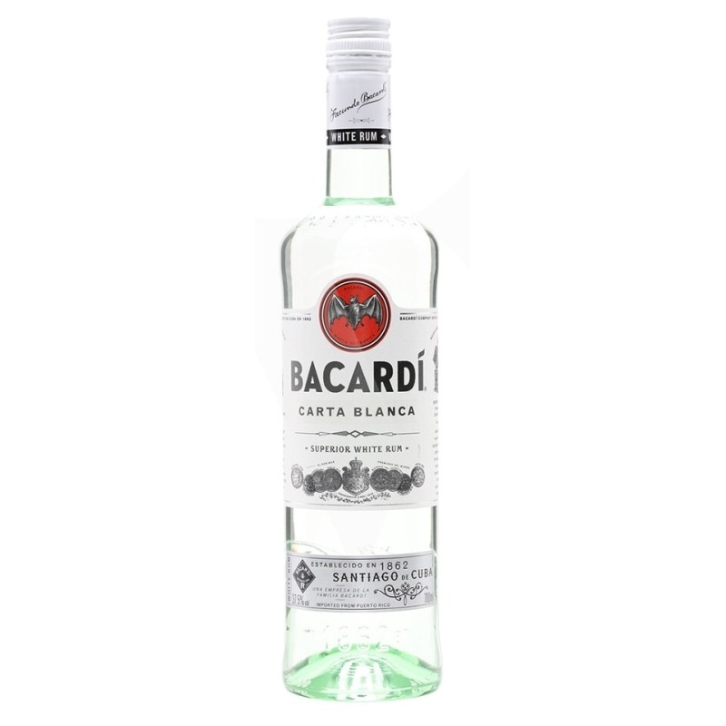 BACARDI CARTA BLANCA 37.5% 1L