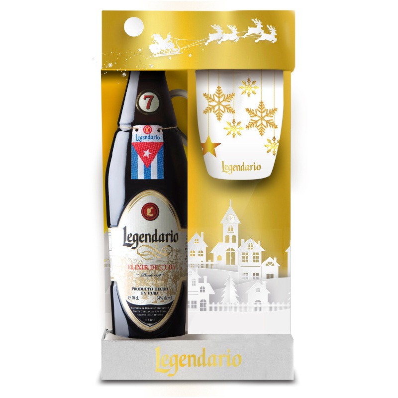 ELIXÍR LEGENDARIO 34% 0.7L + HRNÍČEK
