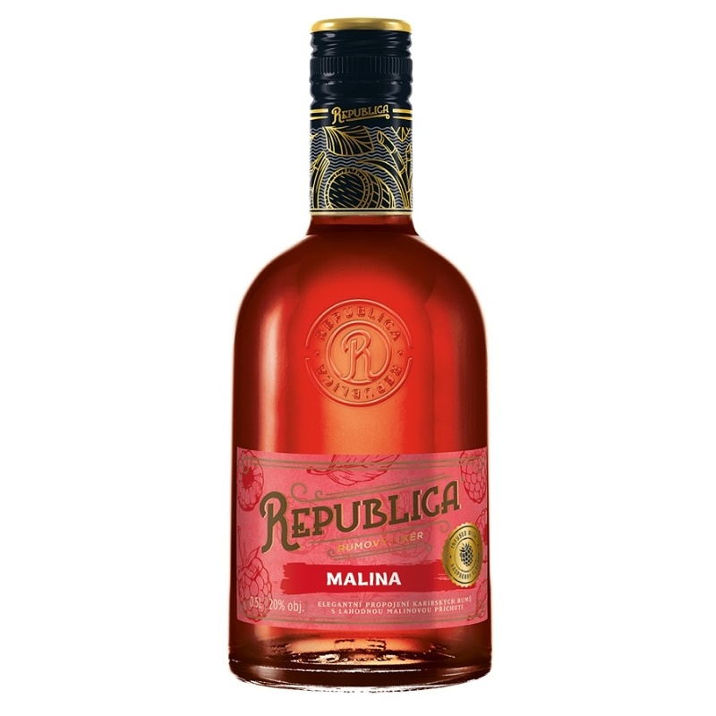 REPUBLICA RUMOVÝ LIKÉR MALINA 20% 0.7L