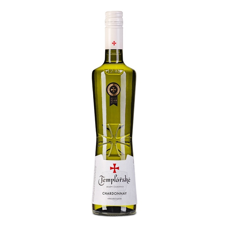 CHARDONNAY SUCHÉ 0.75L TEMPLÁŘSKÉ SKLEPY ČEJKOVICE
