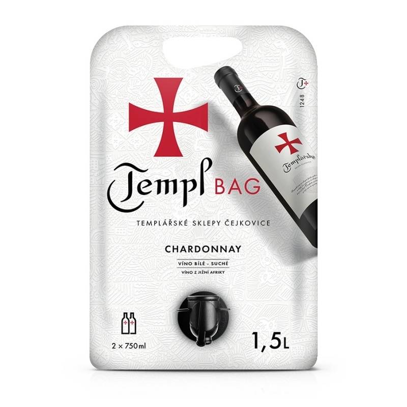 CHARDONNAY SUCHÉ BAG 1.5L TEMPLÁŘSKÉ SKLEPY ČEJKOVICE
