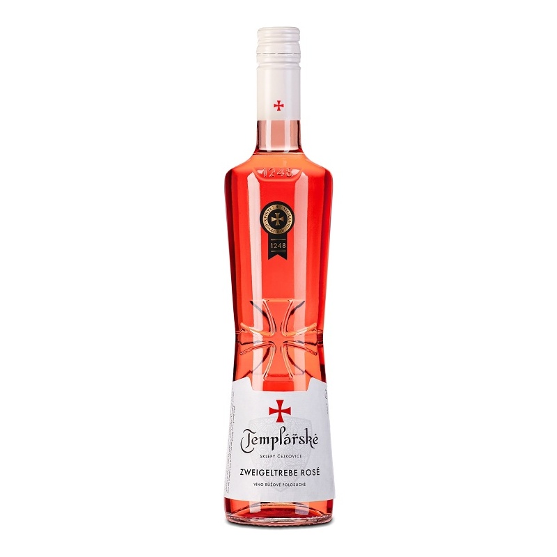 ZWEIGELTREBE ROSÉ POLOSUCHÉ 0.75L TEMPLÁŘSKÉ SKLEPY ČEJKOVICE
