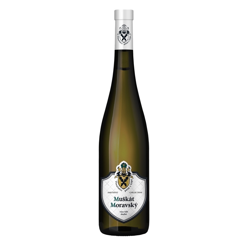 MUŠKÁT MORAVSKÝ SLADKÉ 0.75L VINAŘSTVÍ PÁNŮ Z LIPÉ