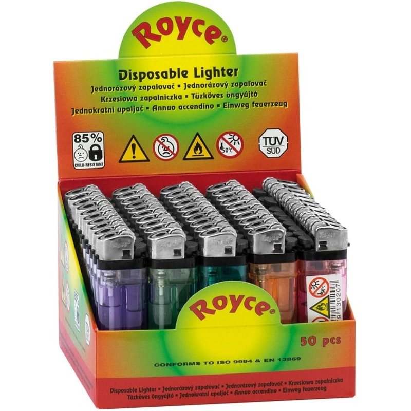 ZAPALOVAČ JEDNORÁZOVÝ ROYCE