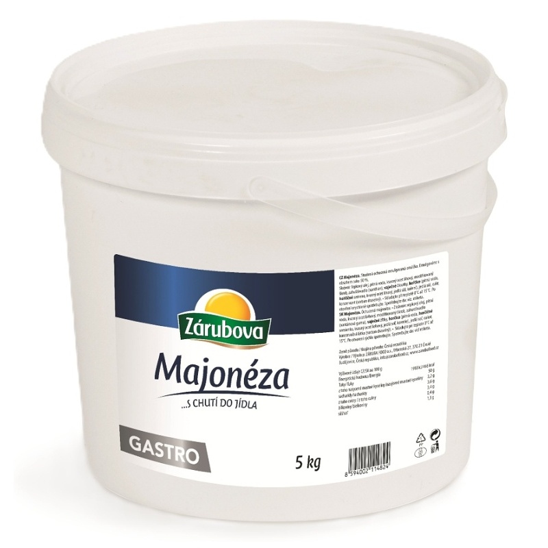 MAJONÉZA ZÁRUBOVA 50% 5KG